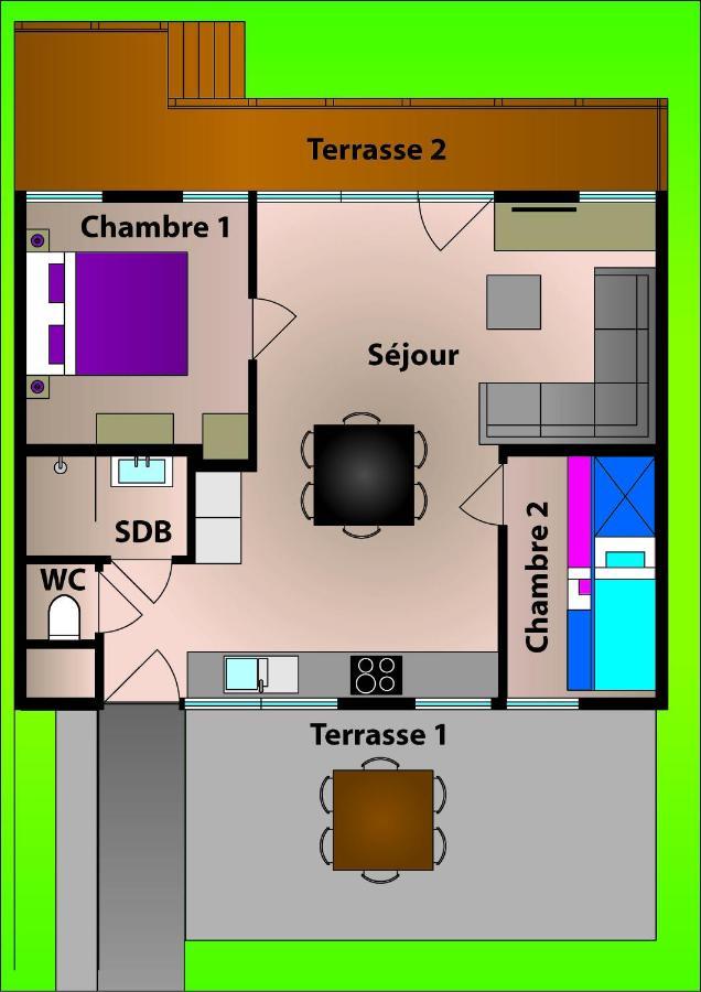 Chalet L'Orvallee Villa วีร์ตง ภายนอก รูปภาพ